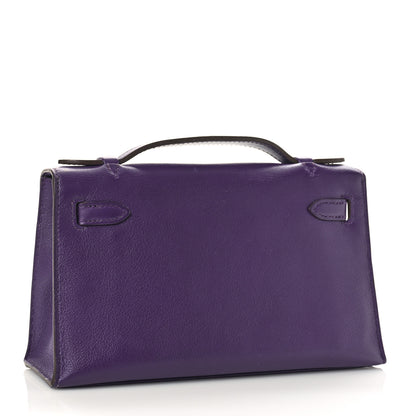 Hermes Swift Kelly Pochette Clutch Iris 3 of 14