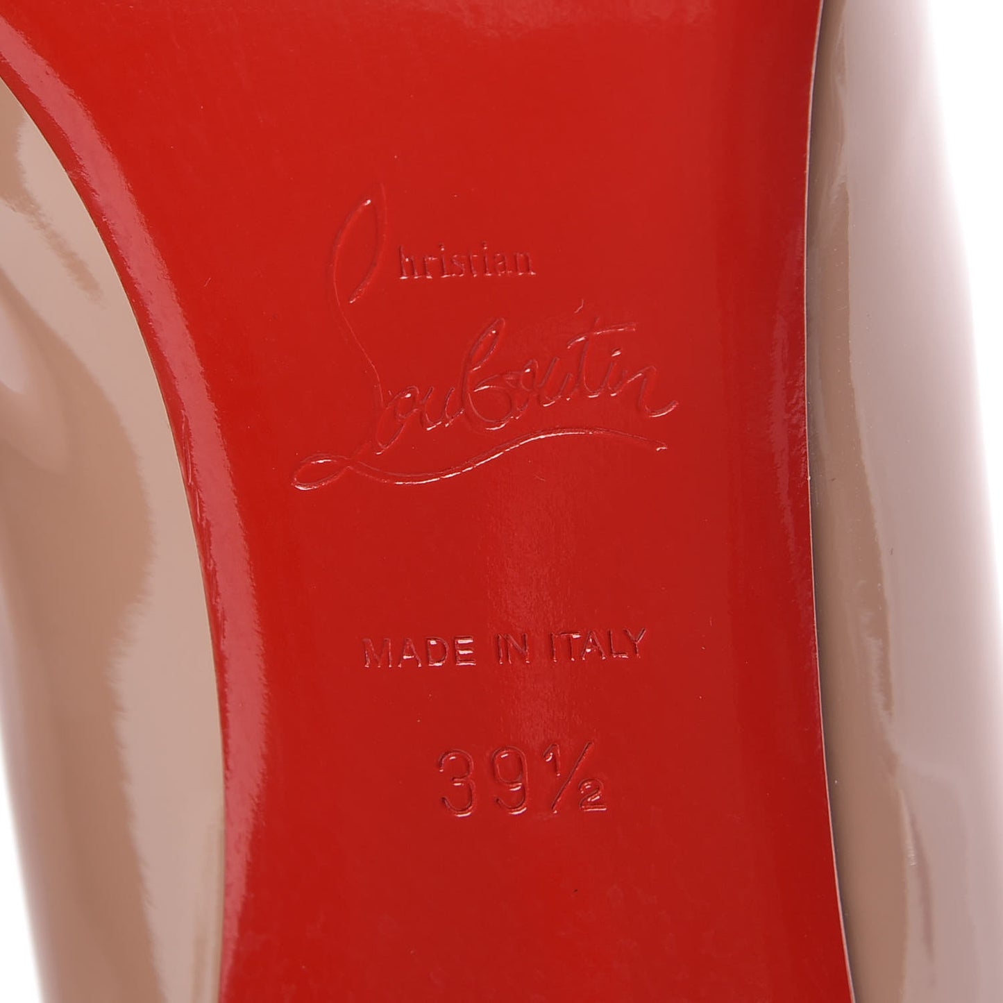 Patent Decollete 554 85 Pumps 39.5 Nude