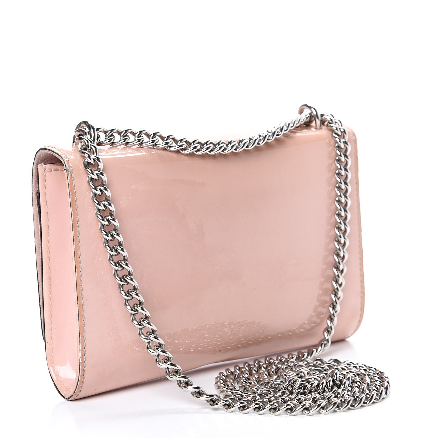 Louis Vuitton Patent Chain Louise MM Rose Ballerine 2 of 18