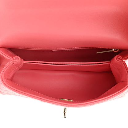 Chanel Caviar Quilted Mini Coco Handle Flap Pink 5 of 10