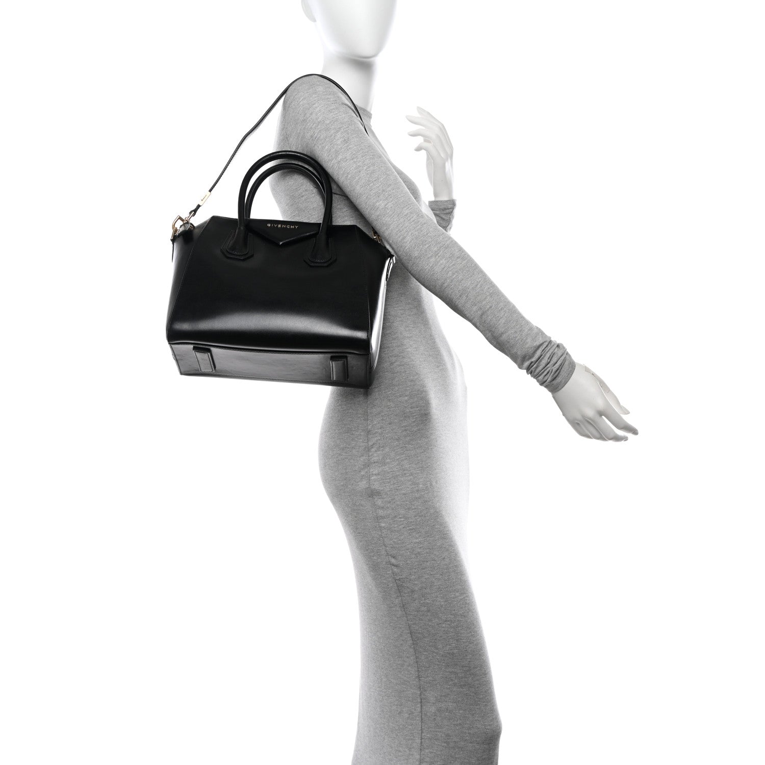 Givenchy Shiny Lord Calfskin Small Antigona Black 2 of 14