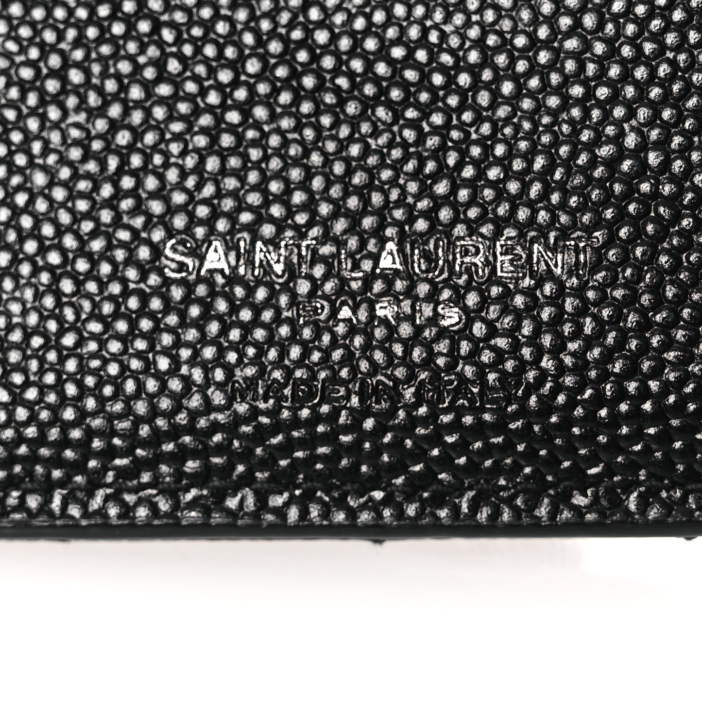 Grain De Poudre Matelasse Chevron Monogram Zipped Two-Part Wallet Black