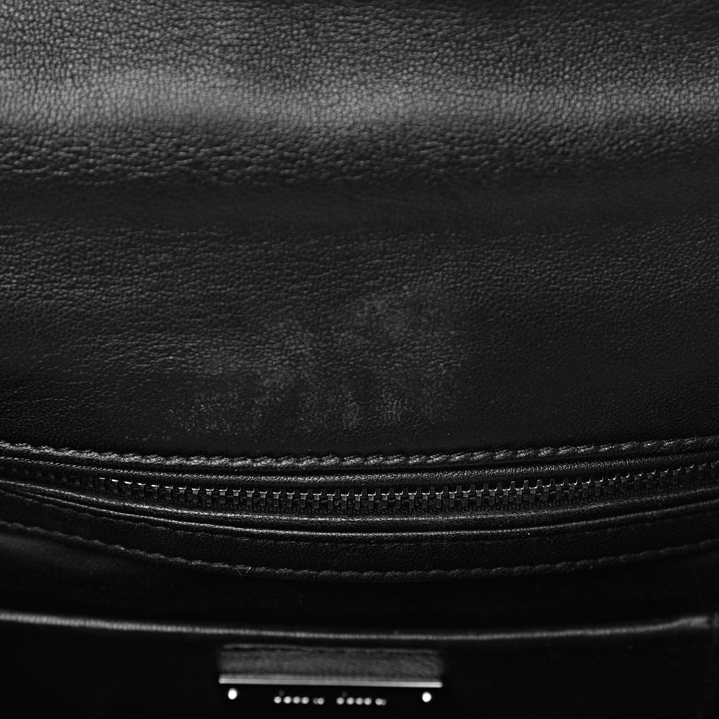 Nappa Matelasse Flap Black