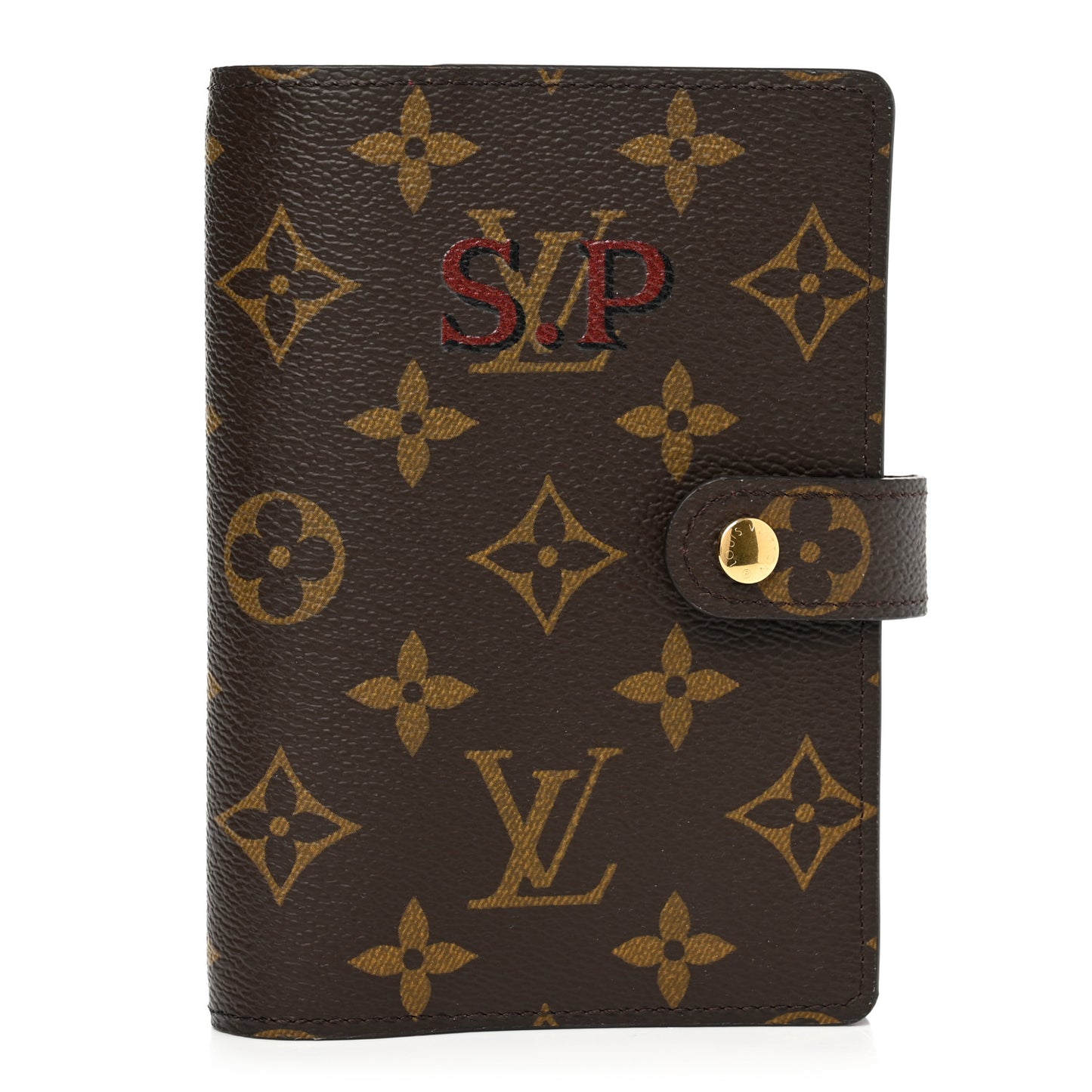 Monogram My LV Heritage Small Ring Agenda Cover Rouge Black