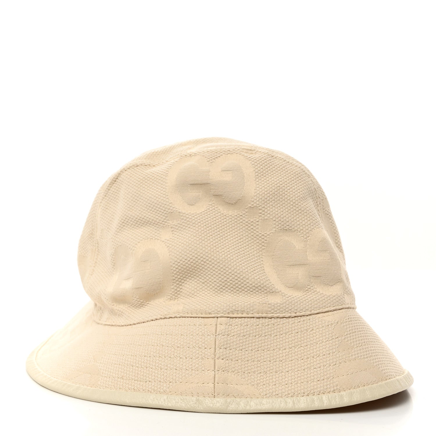 Gucci Monogram Jumbo GG Mosteria Bucket Hat L Beige 7 of 10