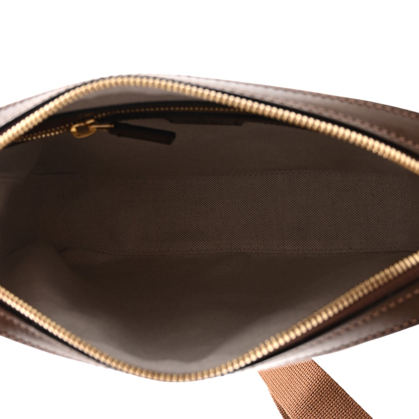 GG Supreme Monogram Azalea Calfskin Retro Interlocking G Messenger Shoulder Bag Beige Ebony Brown Sugar