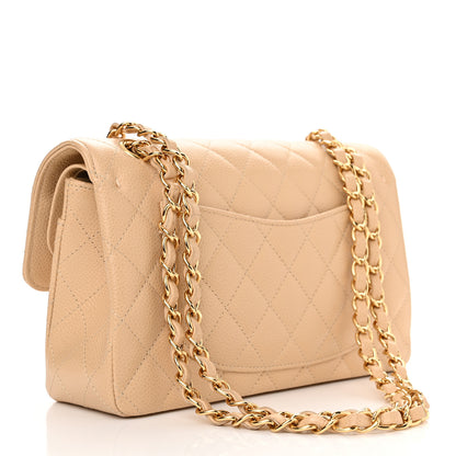 Chanel Caviar Quilted Small Double Flap Beige 3 of 16