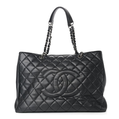 Chanel Caviar Quilted XXL Grand Shopping Tote GST Black 1 of 10