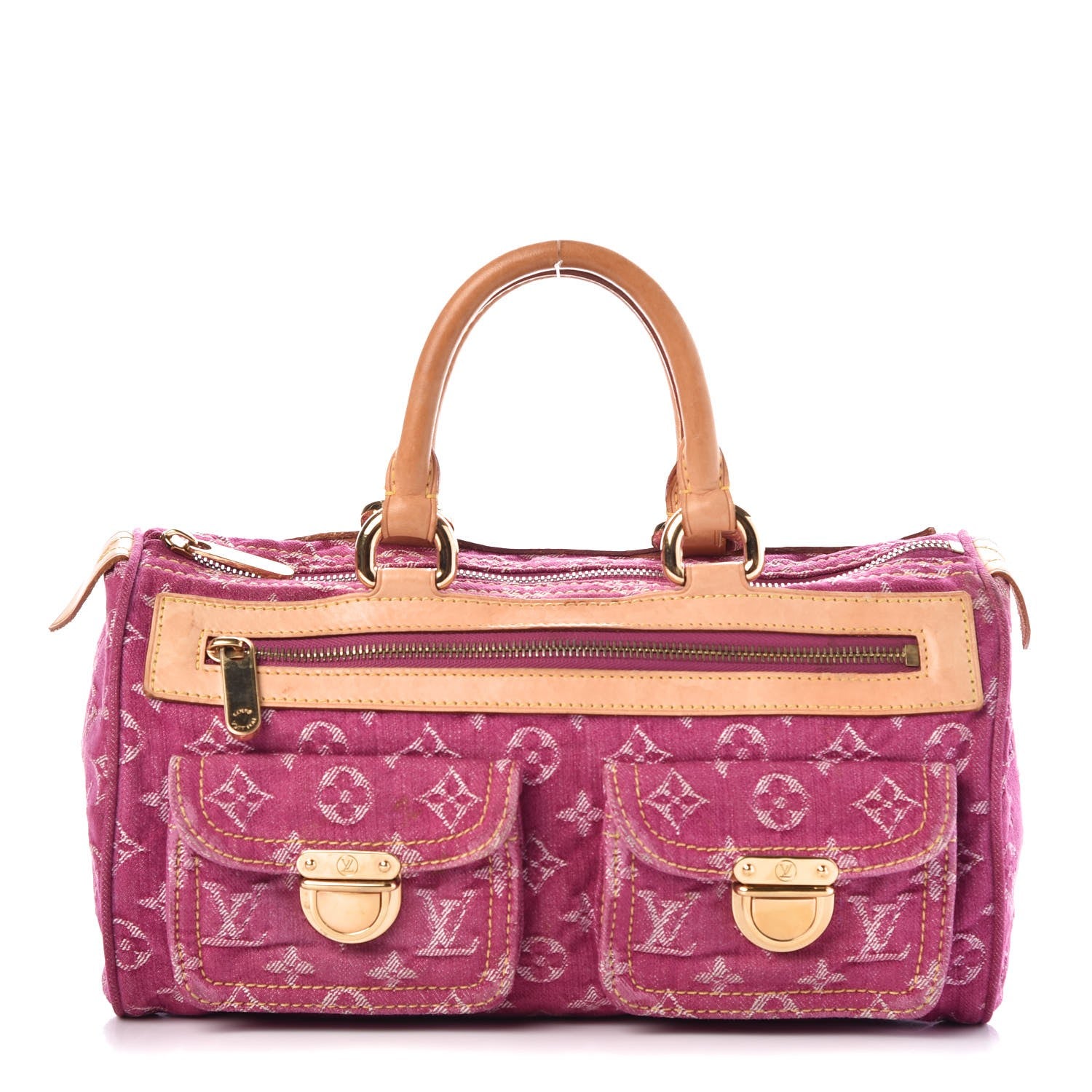 Louis Vuitton Monogram Denim Neo Speedy Fuchsia 1 of 10