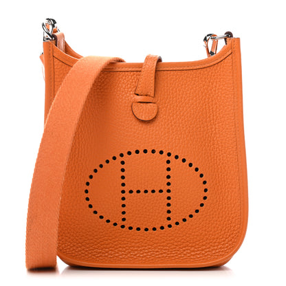 Hermes Taurillon Clemence Evelyne TPM Abricot 1 of 9