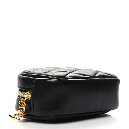 Saint Laurent Lambskin Quilted Lolita Cosmetic Pouch Black 4 of 9