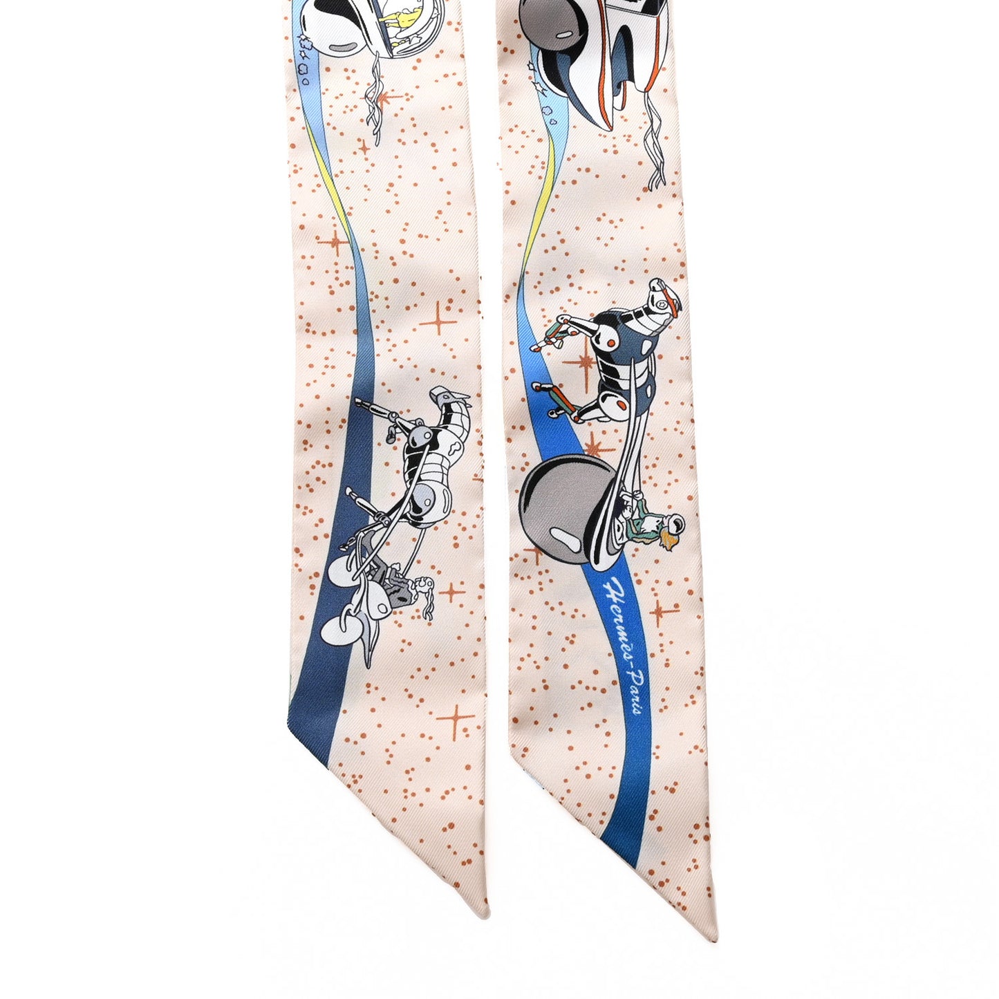 Silk Space Derby Twilly Creme Bleu Multicolor