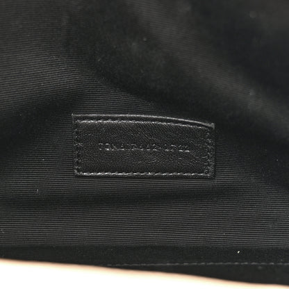 Saint Laurent Grain De Poudre Matelasse Chevron Monogram Envelope Clutch Dark Beige 7 of 9
