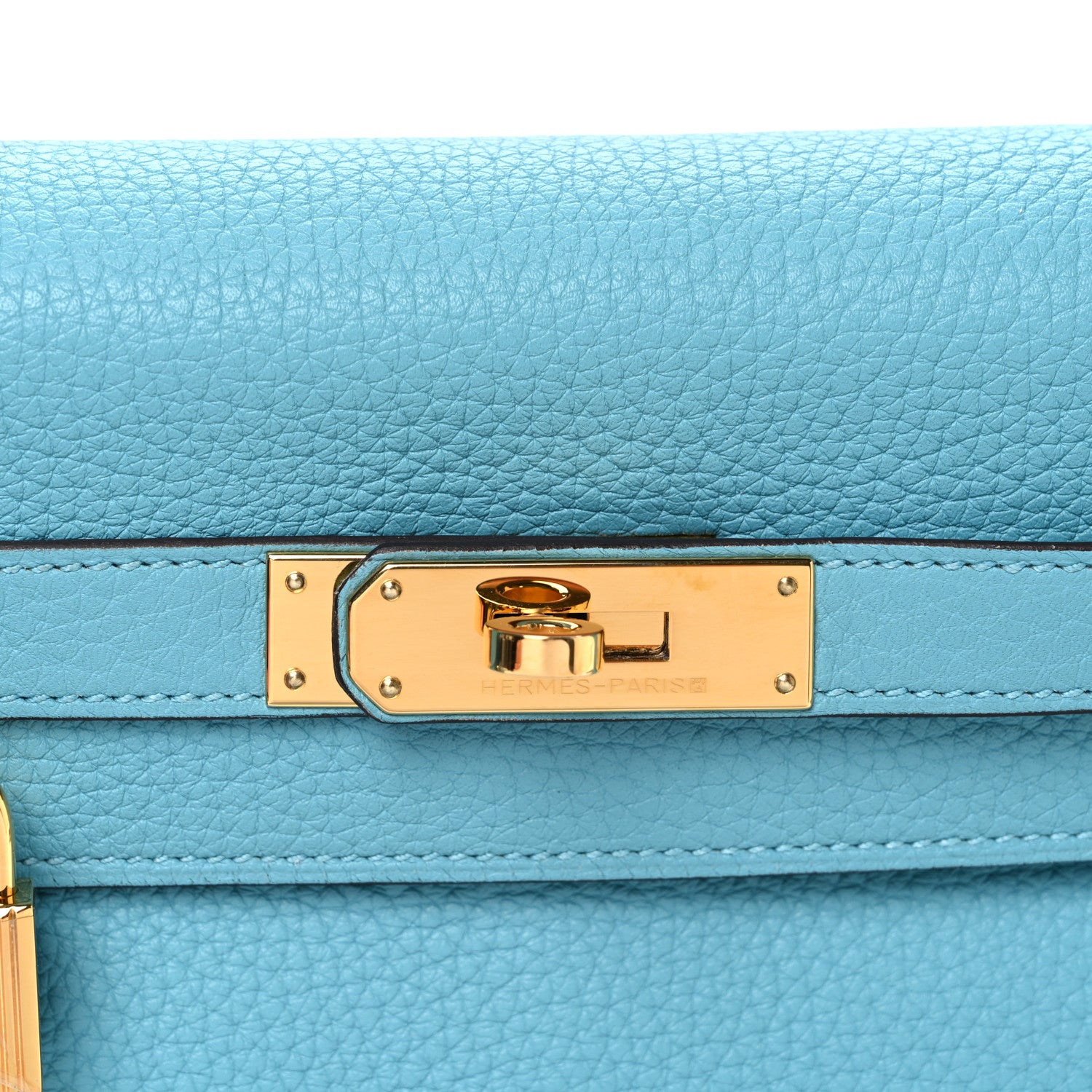 Hermes Togo Kelly Retourne 28 Bleu Atoll 16 of 21