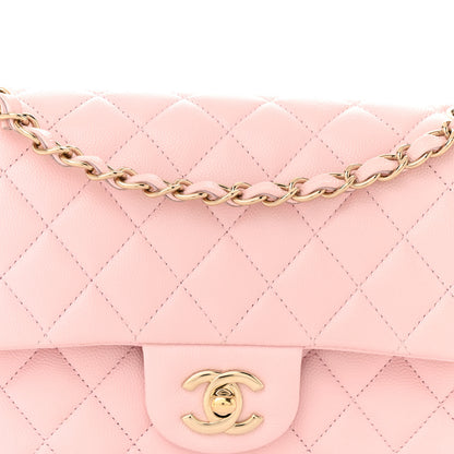 Chanel Caviar Quilted Medium Double Flap Light Pink 8 of 12
