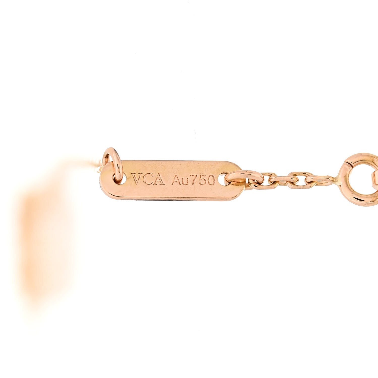 Van Cleef & Arpels 18K Rose Gold Carnelian Sweet Alhambra Bracelet 3 of 5