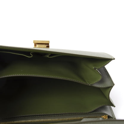 Celine Liege Calfskin Medium Classic Box Flap Bag Light Khaki 4 of 9
