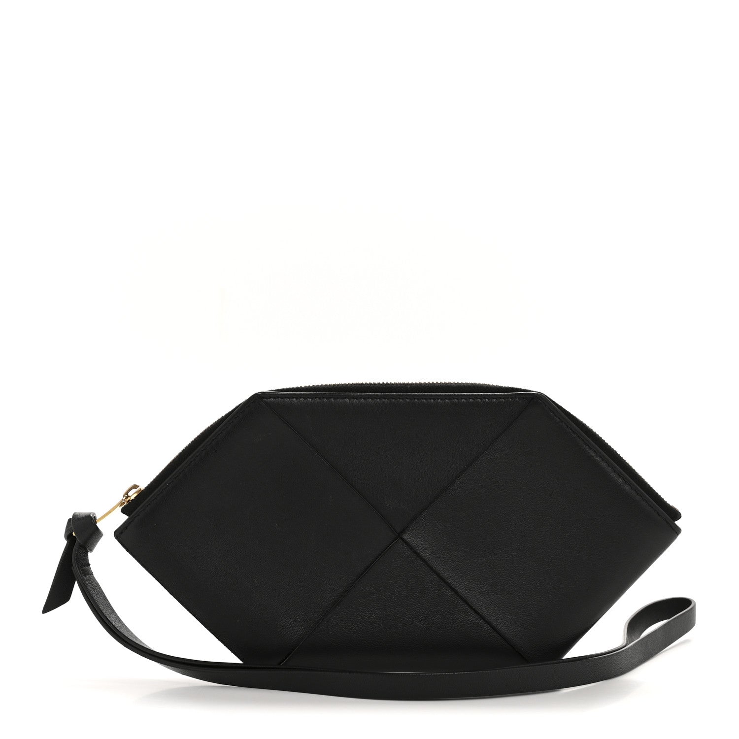 Bottega Veneta Nappa Intrecciato Origami Pouch Wristlet Black 1 of 10