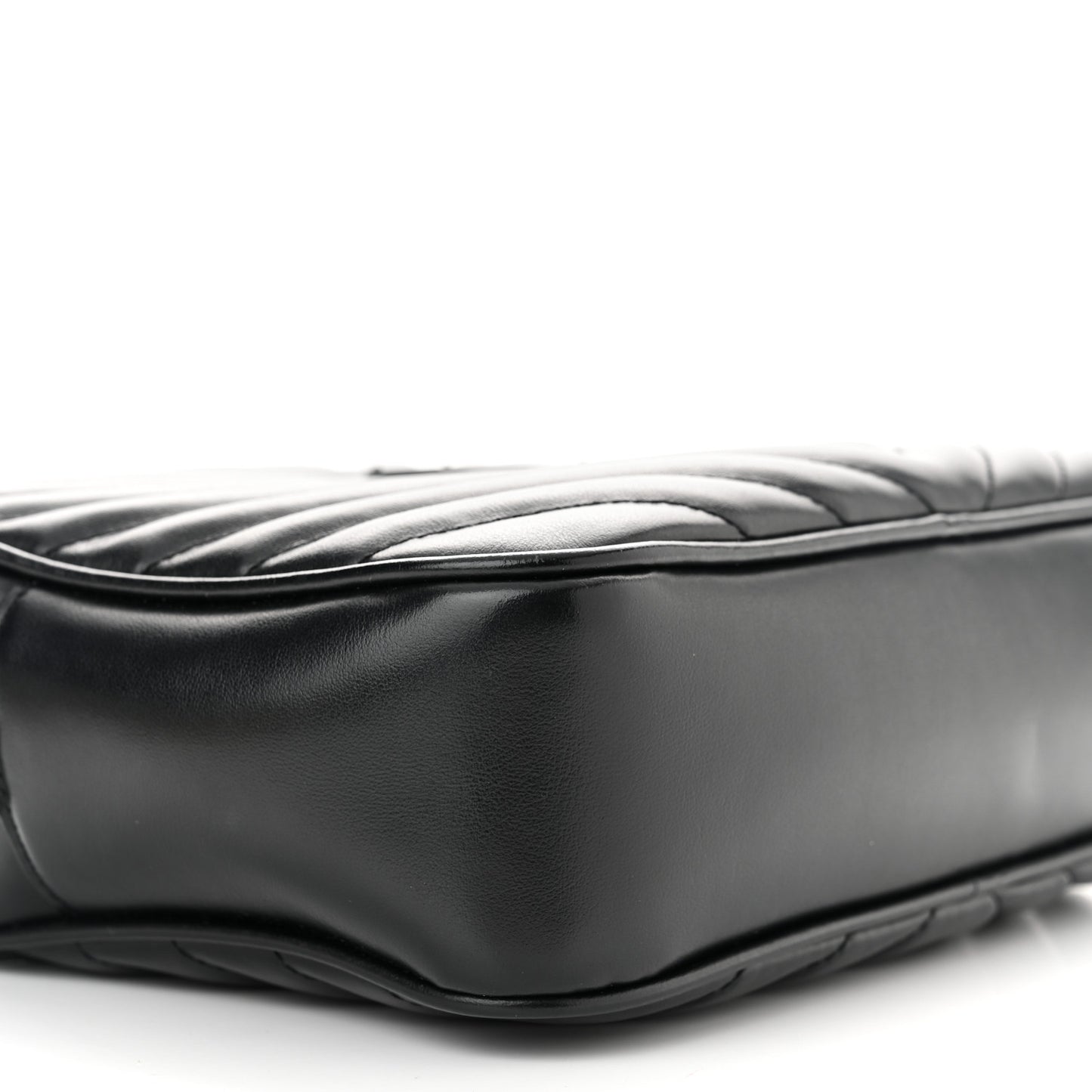 Calfskin Matelasse Monogram Monochrome Lou Camera Bag Black