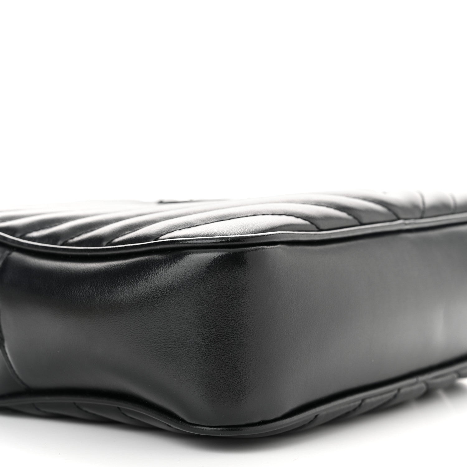 Saint Laurent Calfskin Matelasse Monogram Monochrome Lou Camera Bag Black 9 of 12