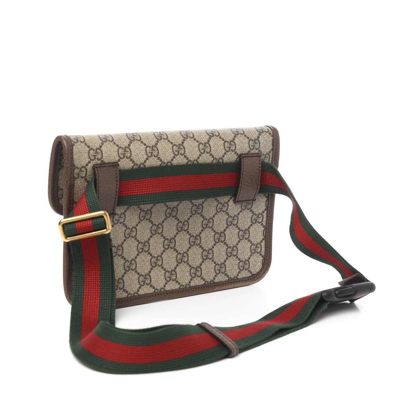 GG Supreme Monogram Neo Vintage Web Belt Bag Brown