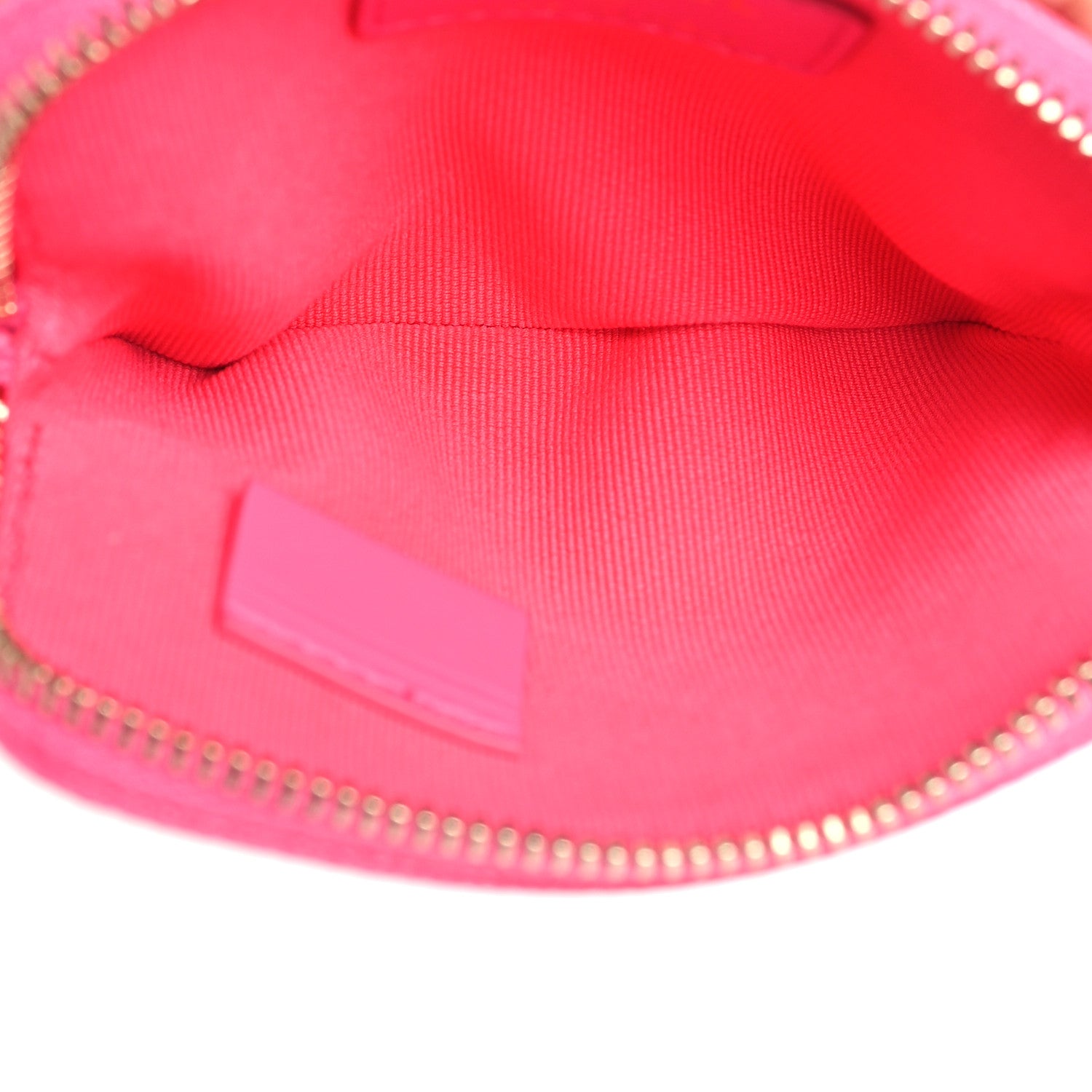 Chanel Caviar Quilted Zip Card Holder Wallet Pink 5 of 8