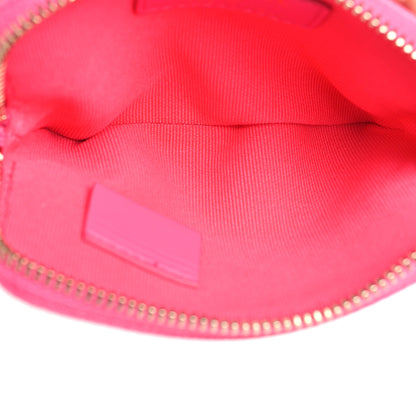 Chanel Caviar Quilted Zip Card Holder Wallet Pink 5 of 8