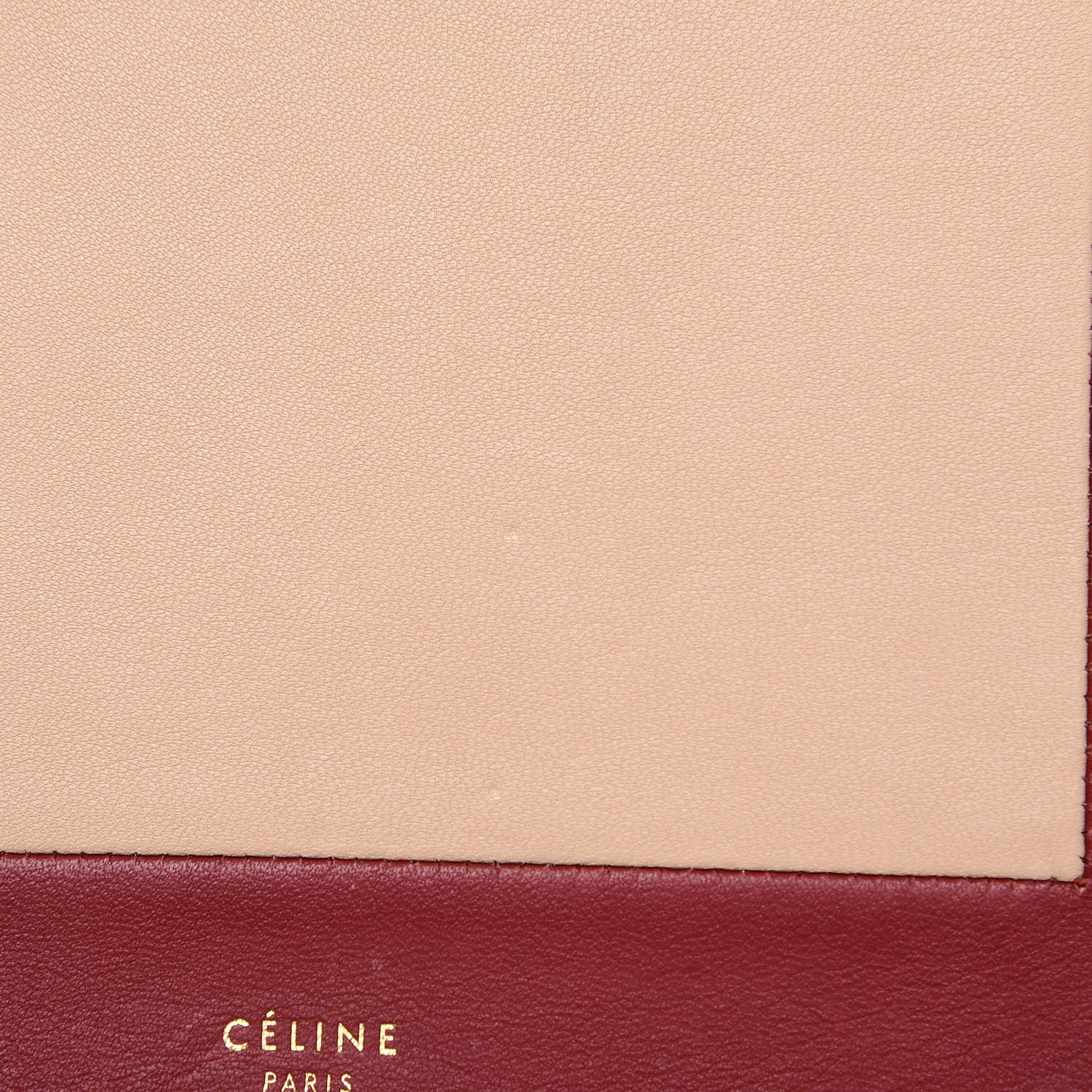 Celine Smooth Lambskin Frame Evening Chain Clutch Ruby Nude 11 of 13