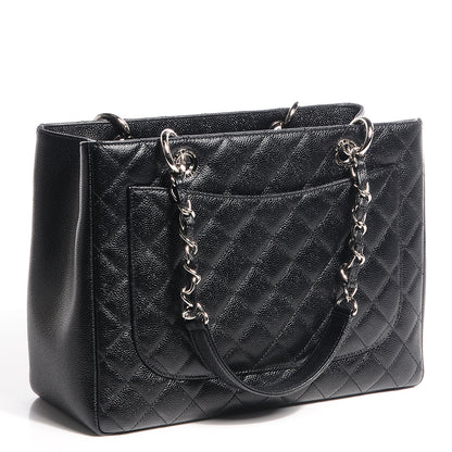 Chanel Caviar Grand Shopping Tote GST Black 3 of 7