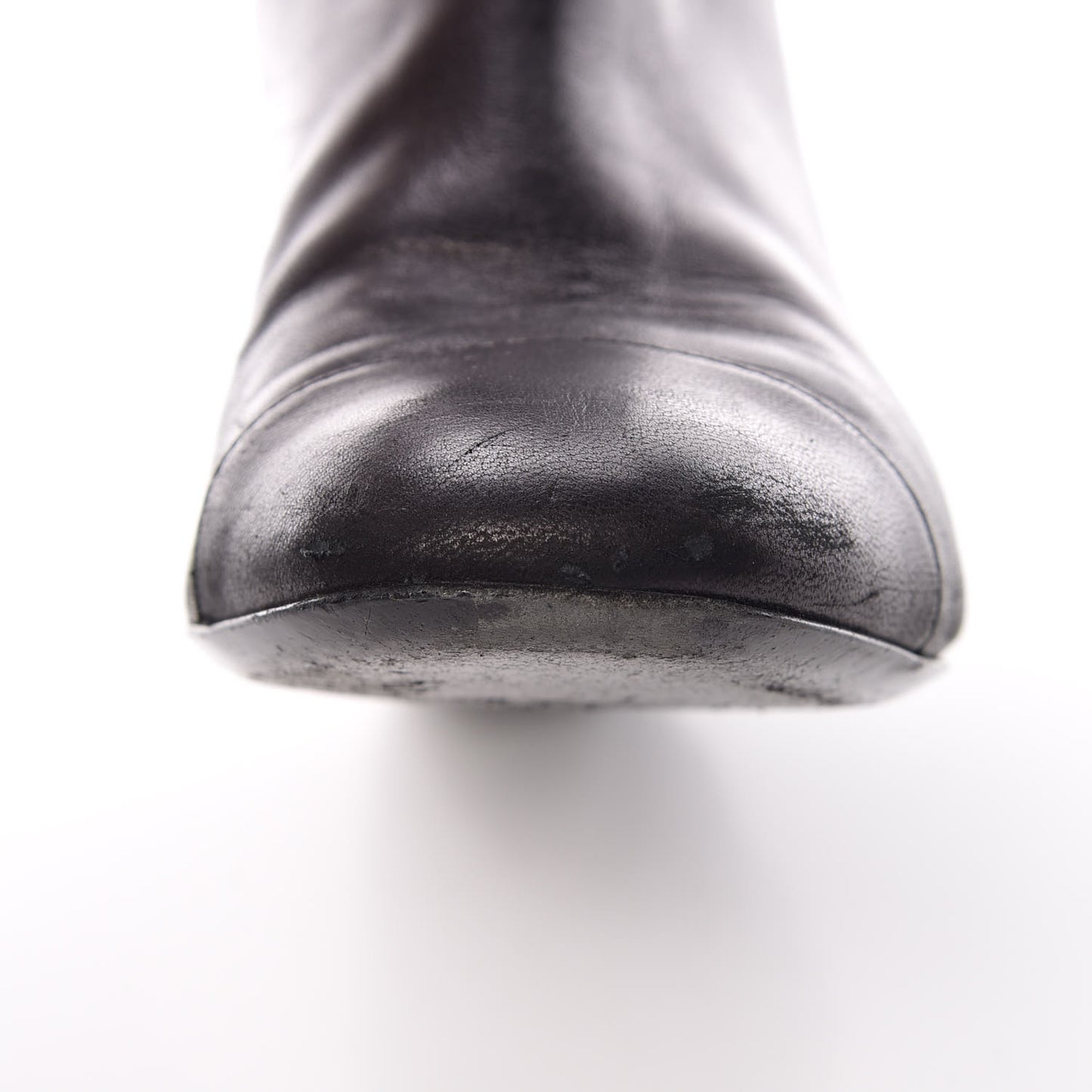 Lambskin Quilted Reissue Knee High Tall Boots 37 Black