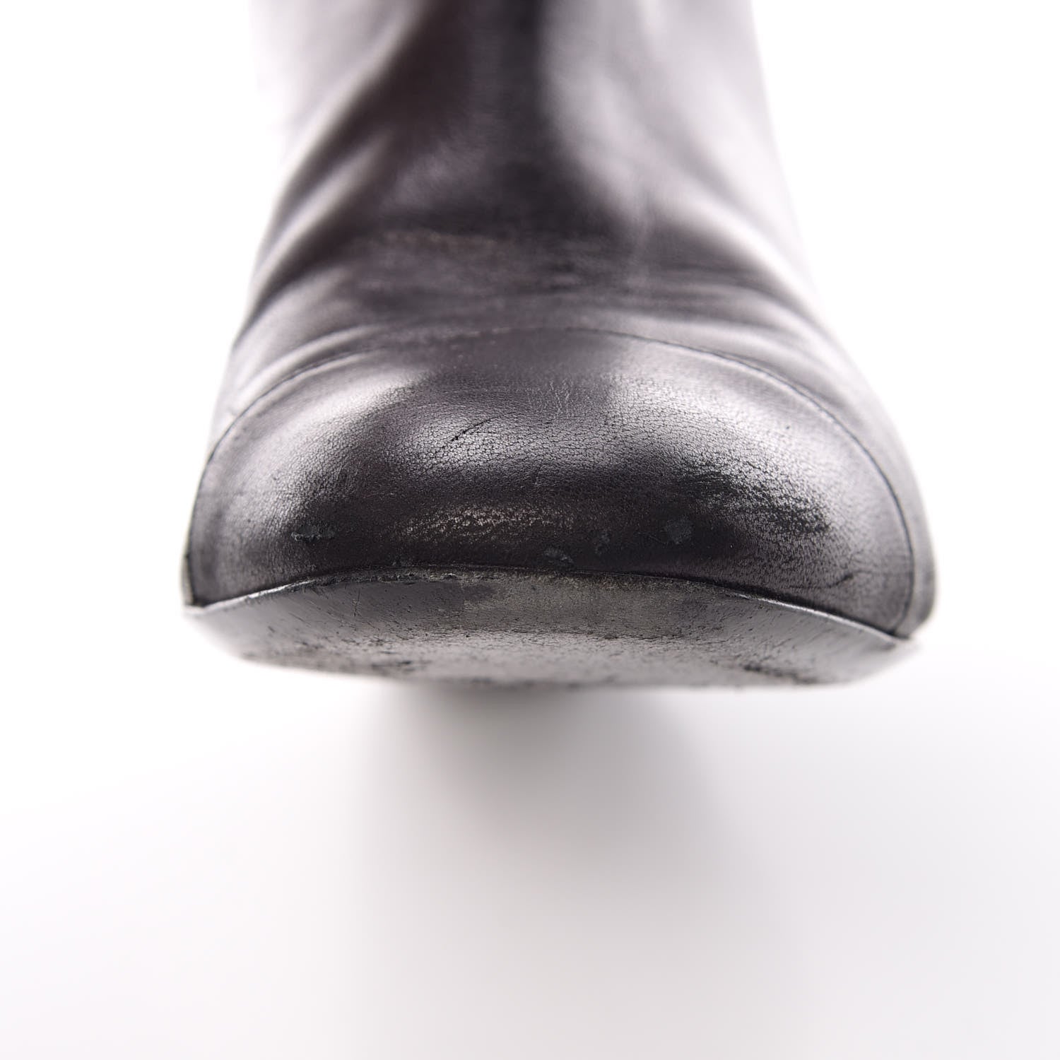 Chanel Lambskin Quilted Reissue Knee High Tall Boots 37 Black 14 of 14