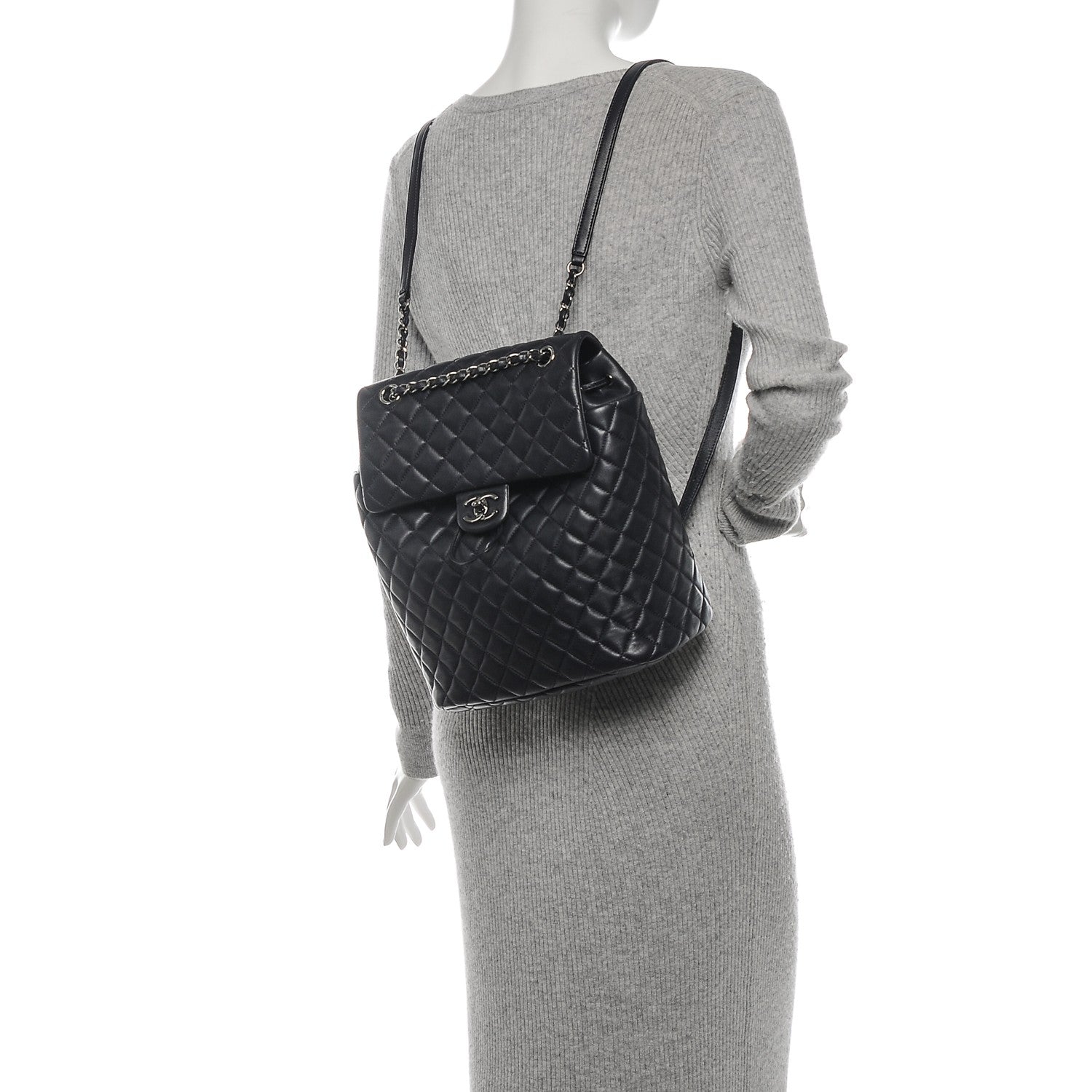 Chanel Lambskin Quilted Large Urban Spirit Backpack Dark Navy 2 of 7