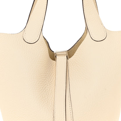 Hermes Taurillon Clemence Picotin Lock 18 PM Nata 8 of 12