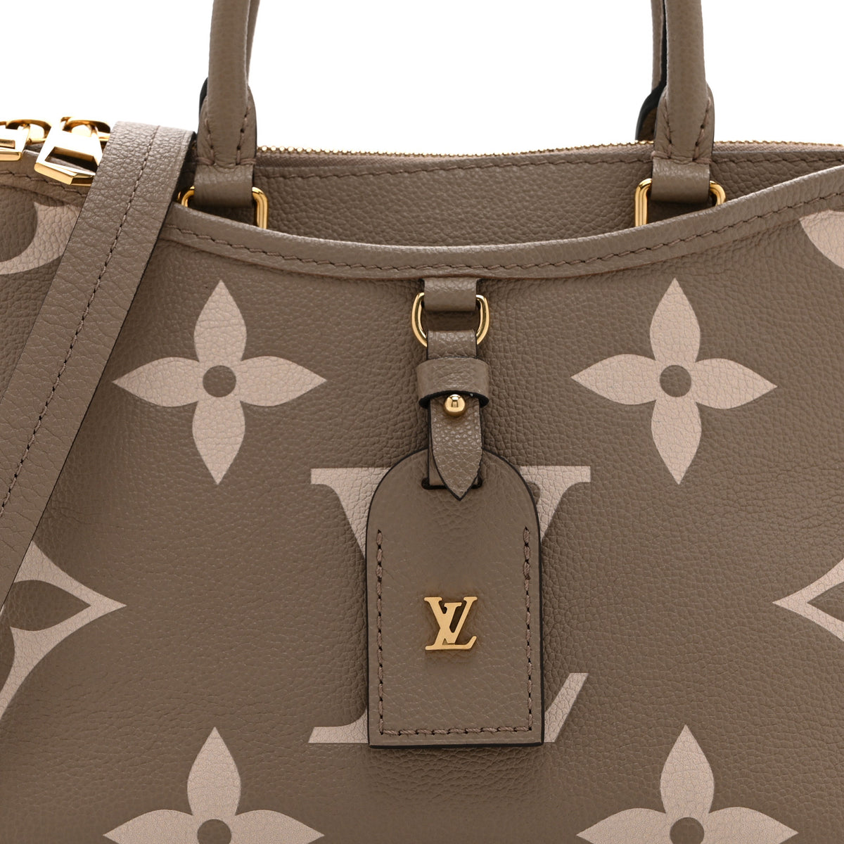 Louis Vuitton Empreinte Monogram Giant Trianon PM Tourterelle Creme 7 of 9