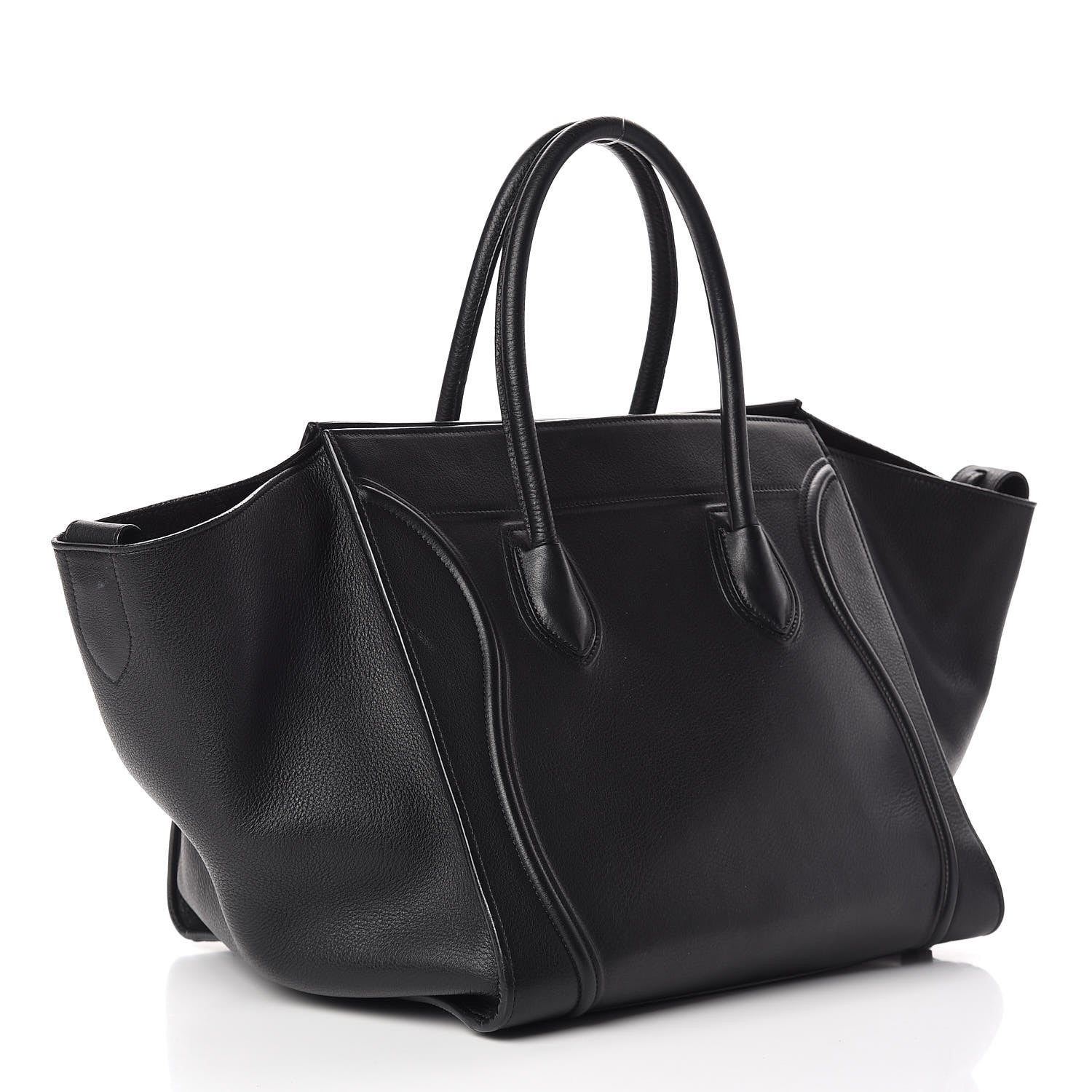 Celine Supple Calfskin Medium Phantom Luggage Black 3 of 12