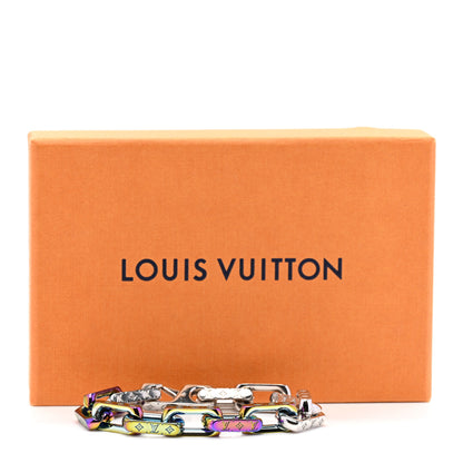 Louis Vuitton Metal Signature Chain Bracelet Rainbow 4 of 4