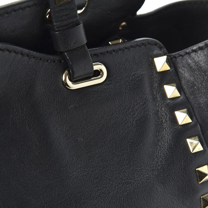 Valentino Garavani Vitello Small Rockstud Tote Black 12 of 12