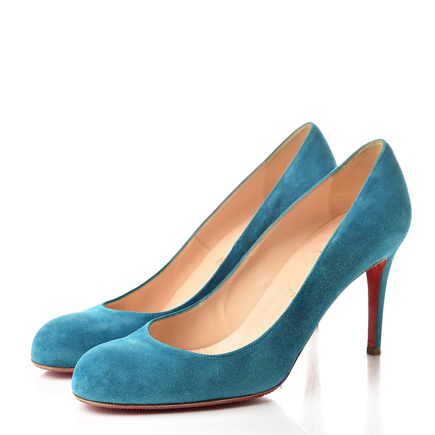 Suede Ron Ron 100 Pumps 40.5 Turquoise
