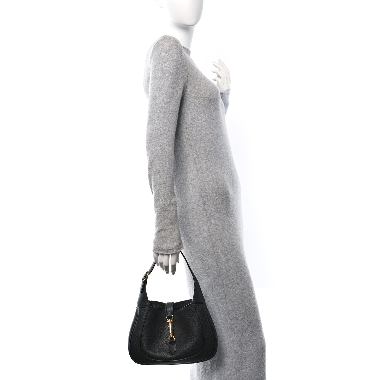 Grand Prix Calfskin Small Jackie 1961 Hobo Black