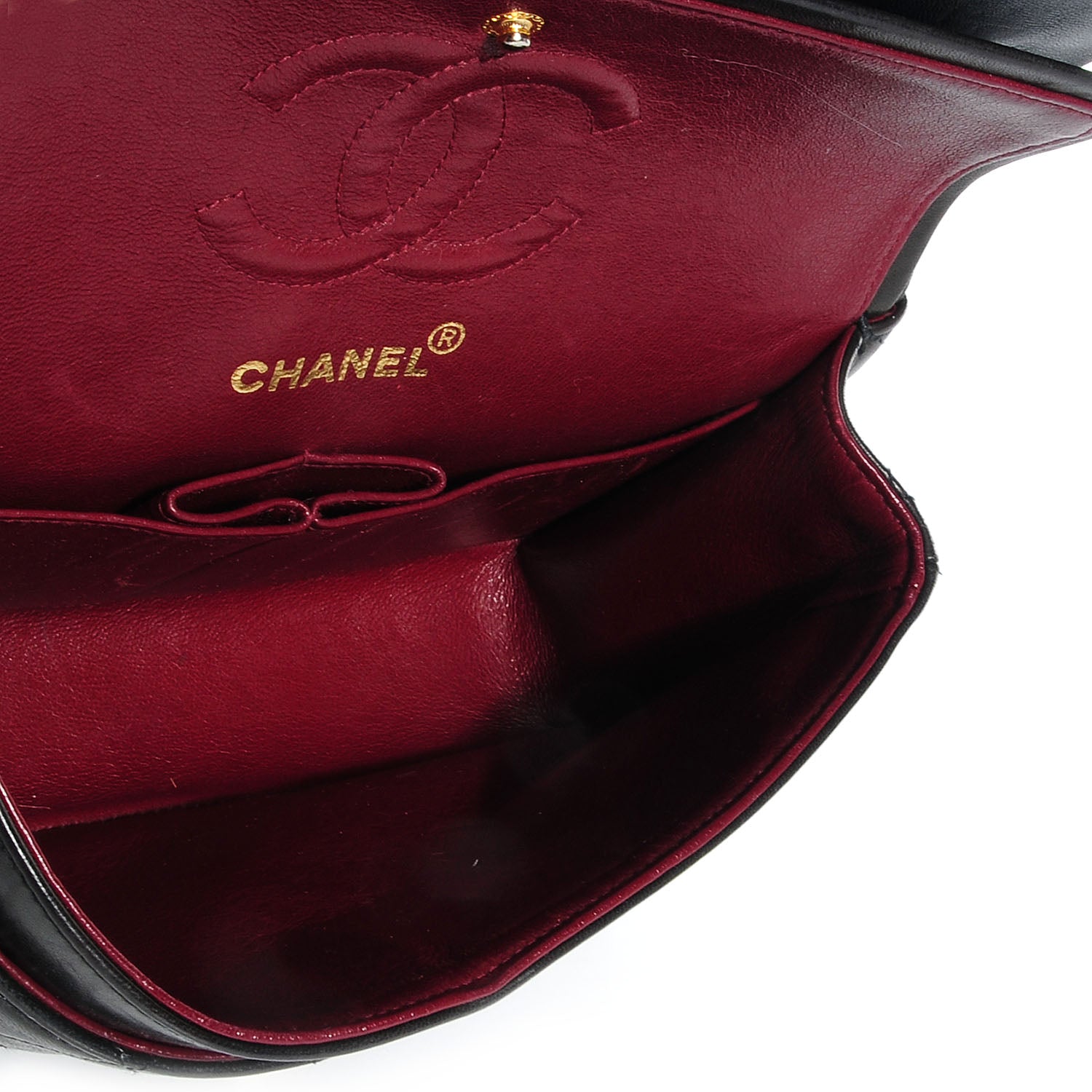 Chanel Lambskin Quilted Small Double Flap Black 6 of 9