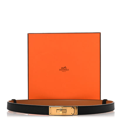 Hermes Epsom Kelly Belt Black 5 of 5