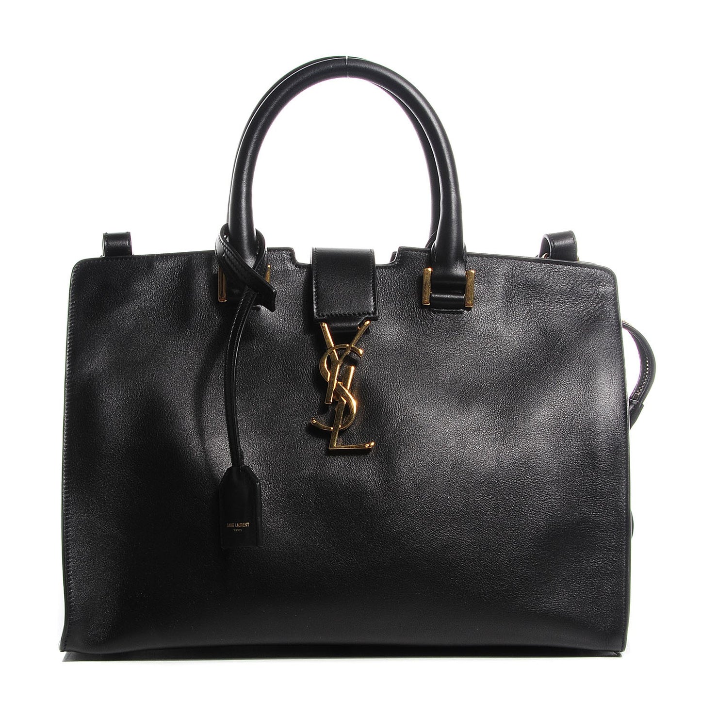 Calfskin Small Monogram Cabas Black