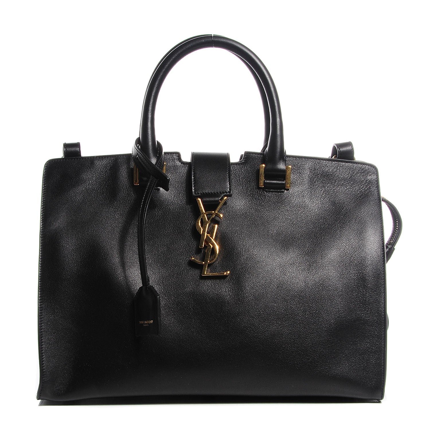 Saint Laurent Calfskin Small Monogram Cabas Black 1 of 9