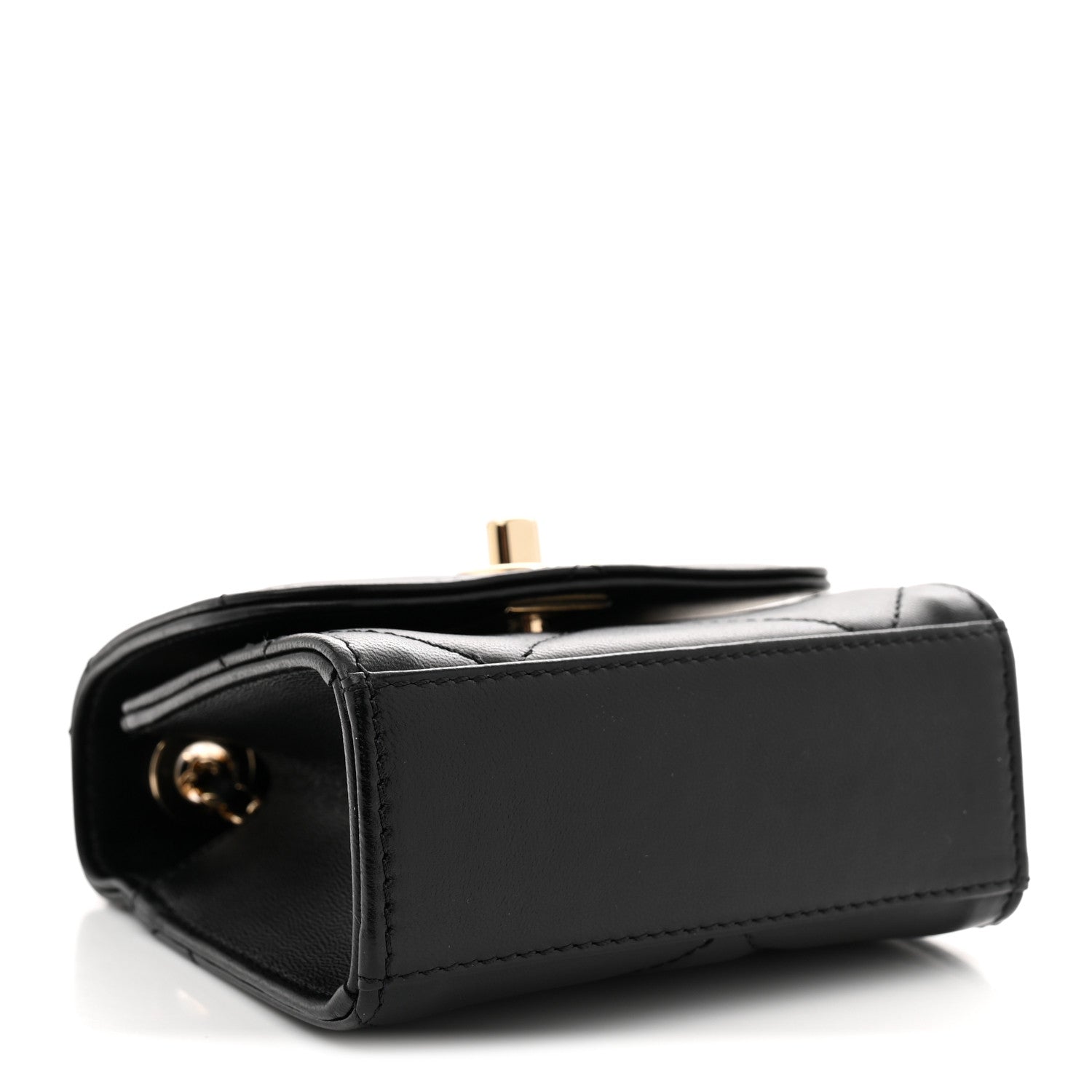 Chanel Lambskin Quilted Mini Trendy CC Chain Wallet Black 3 of 10