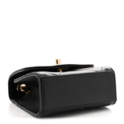Chanel Lambskin Quilted Mini Trendy CC Chain Wallet Black 3 of 10