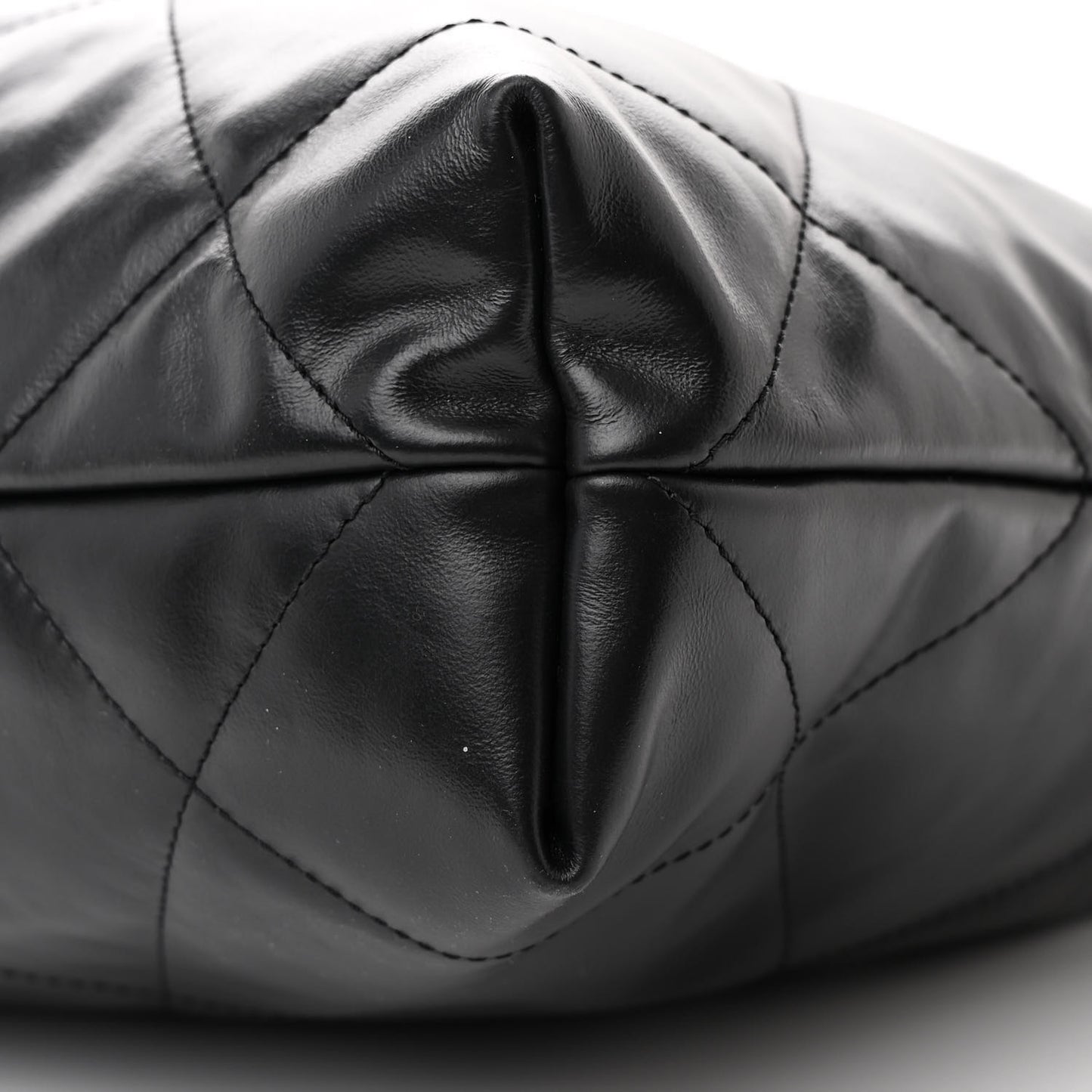 Calfskin Quilted Small Chanel 22 Black