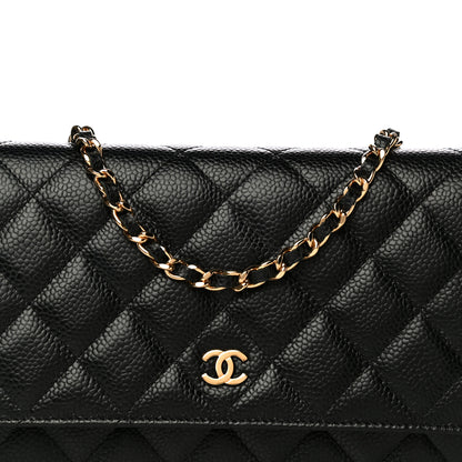 Chanel Caviar Quilted Wallet On Chain WOC Black 8 of 11