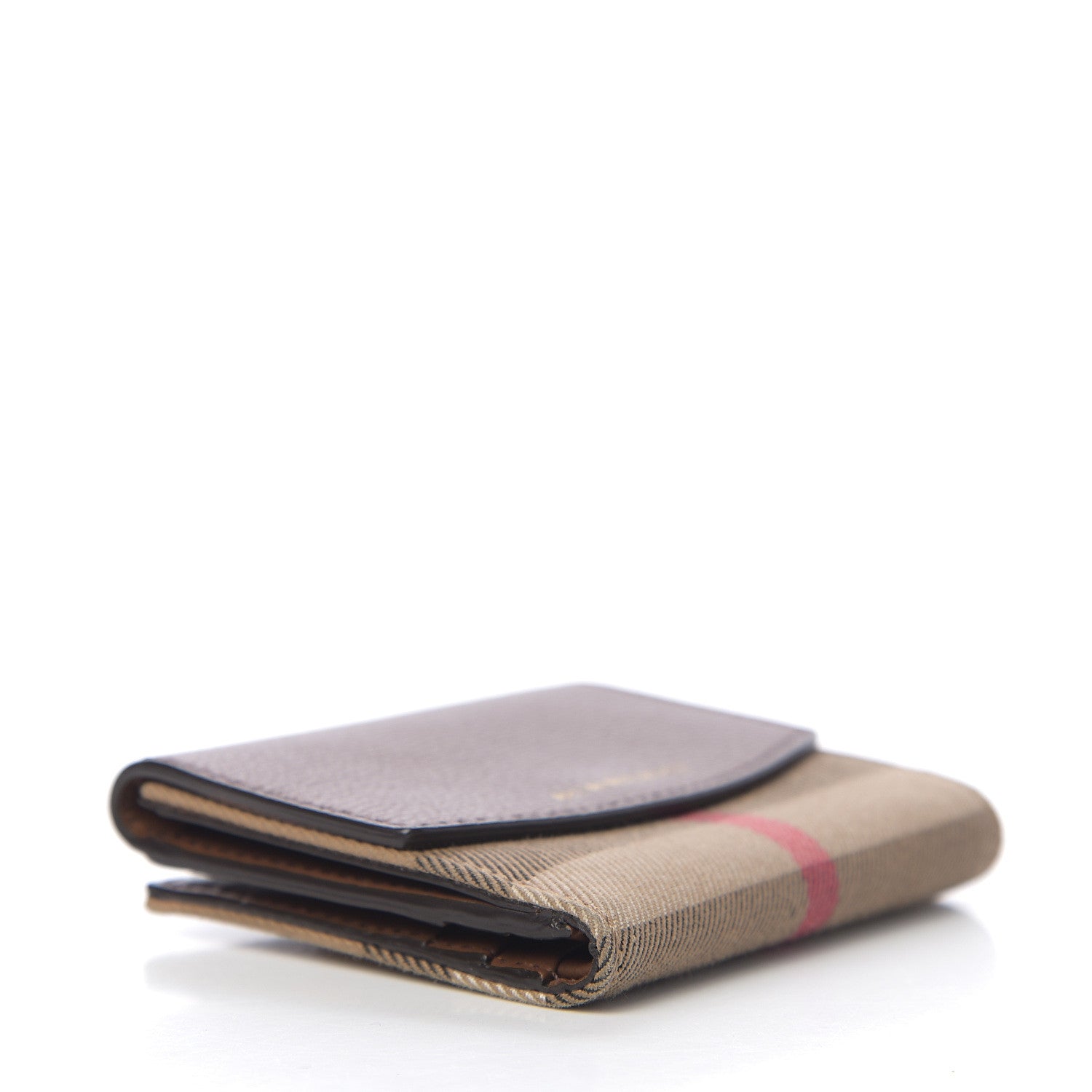 Burberry House Check Luna French Wallet Brown 3 of 5