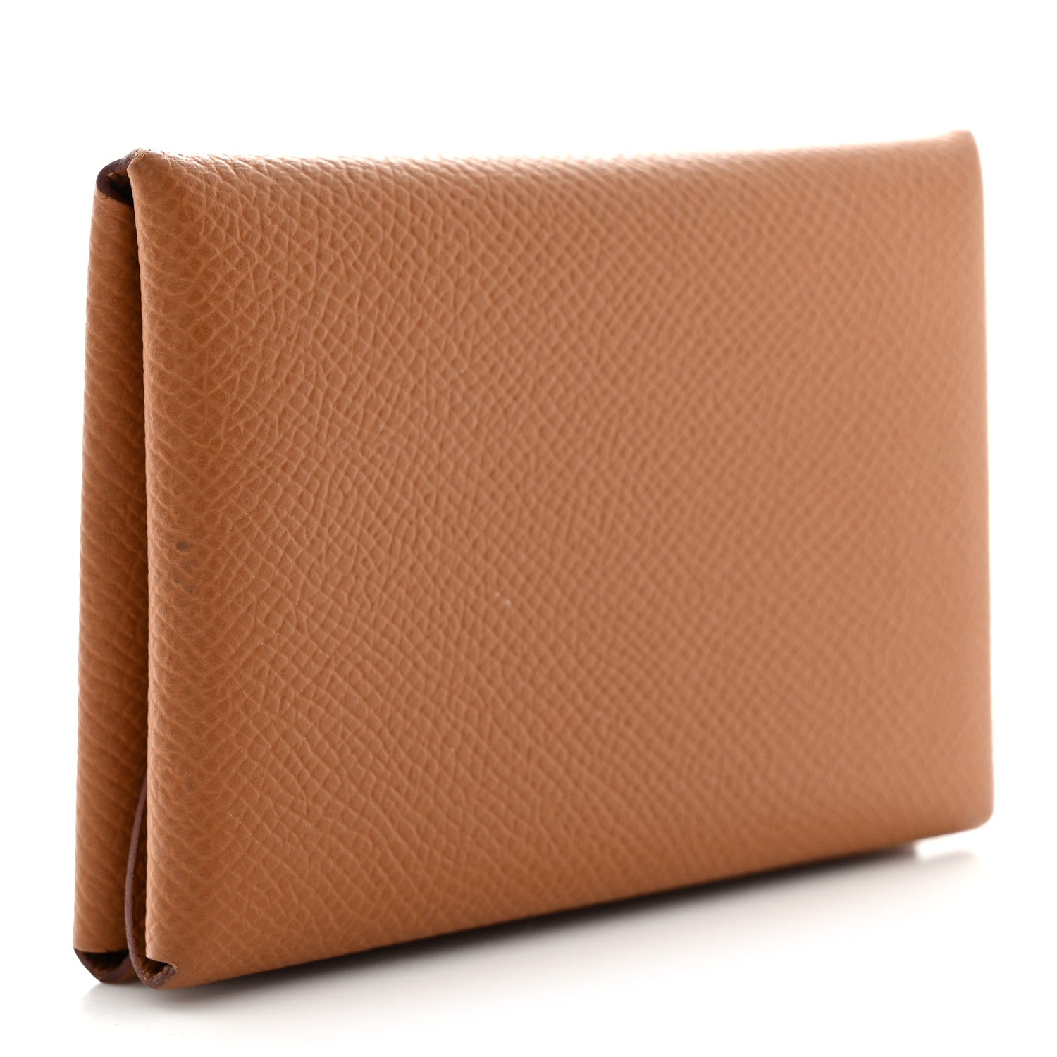 Hermes Epsom Calvi Duo Card Case Gold 3 of 9