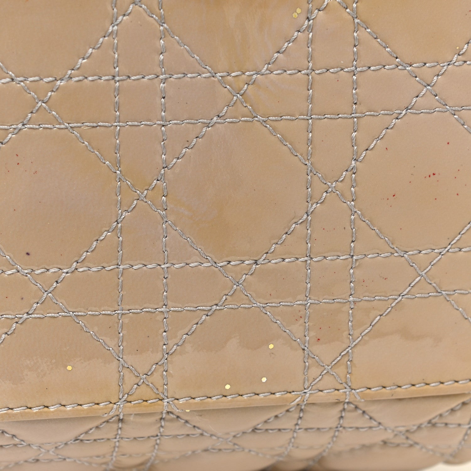 Christian Dior Patent Cannage Large Dior Soft Shopping Tote Beige 21 of 25